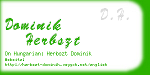 dominik herbszt business card